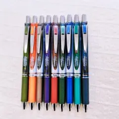 ✨ ぺんてるエナージェルENERGEL 0.7mm カラーボールペン9本セット✨