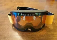 【美品】mont-bell スノーゴーグル Kid's S (オレンジ)