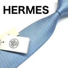 美品 HERMES エルメス 最高級 ネクタイ ファソネH 総柄 モノグラム柄