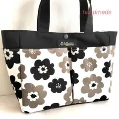 まろん様専用 帆布×ダルメシアン柄 スタイリッシュトートバッグS