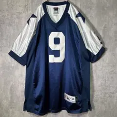 ダラス・カウボーイズ　ゲームシャツ Y)USA製90s NFL ダラスカウボーイズ #8 エイクマン ゲームシャツ