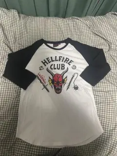 ストレンジャーシングス HELLFIRE CLUB ラグランTシャツ 公式 M