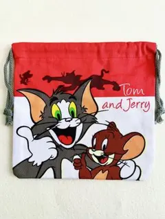 【かわいい】トムとジェリー 巾着袋 小物入れ 収納 アメリカン 雑貨