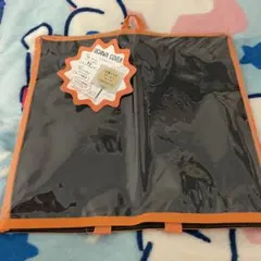 うちわカバー オレンジ 黒 ブラックのサムネイル