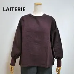 LAITERIE レイトリー リユールリネン　　プルオーバー　WINE REDのサムネイル