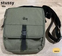 stussy ステューシー '90s ショルダーバッグ　グラフチェック　紺タグのサムネイル