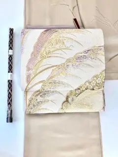 豊穣の瑞穂 輝金錦 上質正絹六通柄袋帯 金糸 さが美 ウルトラはればれ加工