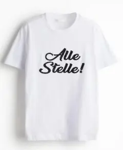 新品未使用【H&M】キラキラビジューロゴTシャツMサイズ