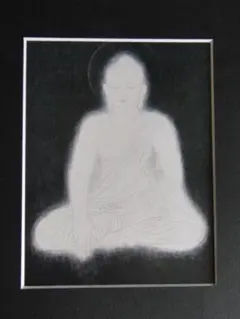 畠中光享、【仏のイメージ（菩提樹）】、希少な額装用画集より 畠中光享、【仏のイメージ（菩提樹）】、希少な額装用画集より
