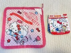 新品　タオルハンカチ　キティ　5枚セット&ループタオル1枚