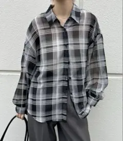 select MOCA セレクトモカ　チェックシアーシャツ