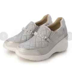 Metal Rouge メタルルージュ ビジュー付き 厚底 スニーカー