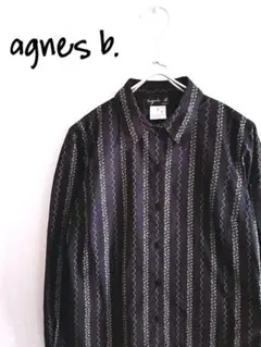 D221713 agnes b. 総柄 長袖シャツ