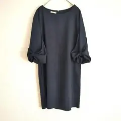 Karei ワンピース チュニック M ネイビー フォーマル かわいい 上品