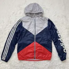 adidas NEO ナイロンジャケット M トリコロール ロゴ