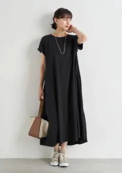 earthmusic&ecologyバックティアードカットワンピース