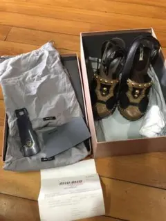 正規品　miumiuミュウミュウ　もこもこサンダル