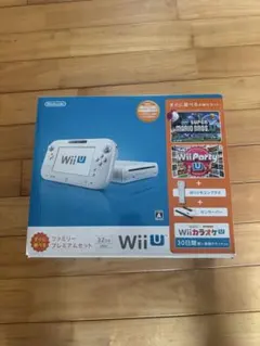 Wii U 本体 ホワイト 付属品ありおまけカセット付き　箱付き