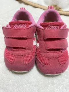 ASICS ベビーシューズ スニーカー ピンク ベルクロ 13cm