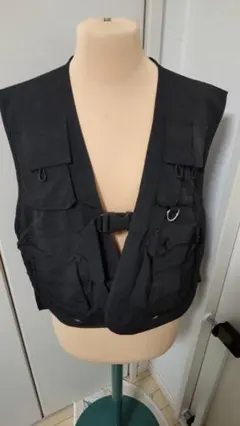ブラック 多機能ポケット ベスト Lサイズ