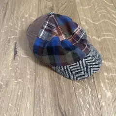 マルチカラー チェック柄 キャップ