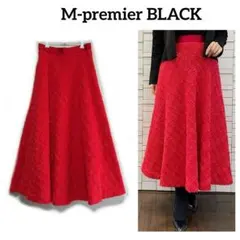 M-premier BLACK チェックツイードフレアスカートのサムネイル