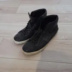 ETRO　ブラックレザー ハイカットスニーカー