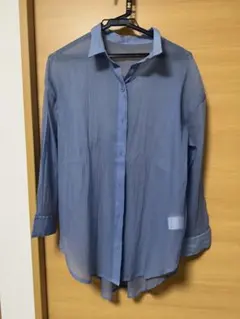 【試着のみ】 長袖 シアーシャツ