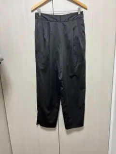 GU ポリエステルパンツ　黒