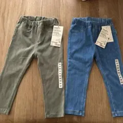 無印良品　レギンスパンツ【2本セット】 90cm