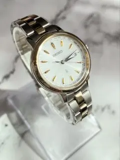 SEIKO セイコー 8J41-0AL0 SS 白 シェル文字盤 年差クオーツ - メルカリ