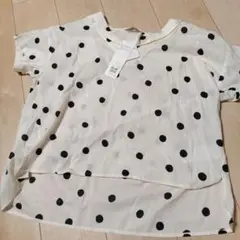 値下げ 新品 サマンサモスモス ドット柄セーラーカラーブラウス
