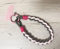 ホルダー付きコードスマホストラップ　ピンク