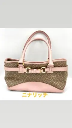 n1360 Nina Ricci ハンドバッグ ピンク ベージュ ニナリッチのサムネイル