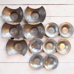 古錫  茶托  五客 【乾茂號造】在銘；BL3-22 古錫 茶托 五客 【乾茂號造】在銘；BL3-22 - メルカリ