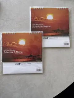 2025 ANA Calendar Schedule & Memo 2冊のサムネイル