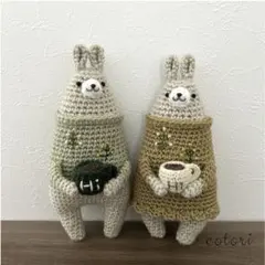 ハンドメイド｜あみぐるみ｜うさぎ｜北欧