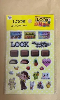 不二家 ペコちゃん ペコフェス LOOK ぷっくりシール