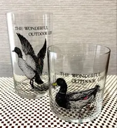 【レトロ「WILD DUCK」タンブラー&ロックグラス】東洋佐々木ガラス