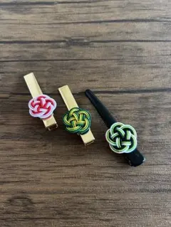 伝統的な結び目デザイン ヘアクリップセット