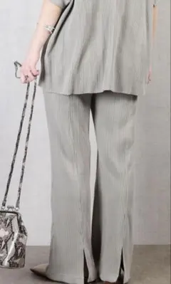 ニットワイドパンツ