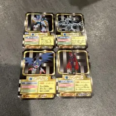 森永製菓の「デジモンアドベンチャー ウエファーチョコ」のおまけ 4枚セット