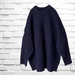 【select MOCA 】ランダム　ケーブル　オーバーニット　大きめ　サイズF