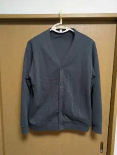 MUJI 紳士　二重編みＶネックカーディガン　XL