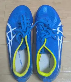 ASICS スパイクシューズ 23.5cm 青/黄 中，長距離用