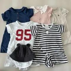 70サイズ半袖ロンパース5点+帽子(44㎝)セット♡ポチャッコ　baby GAP