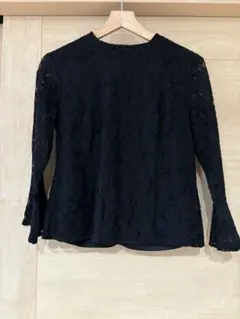 select MOCA レース ブラック フレア袖 シャツ