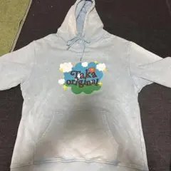 Taka original フード付きパーカー 淡い青