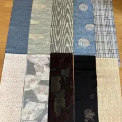 乙 格安 リメイク用 素材 まとめ売り 着物 8点 正絹 大島紬 浴衣 反物