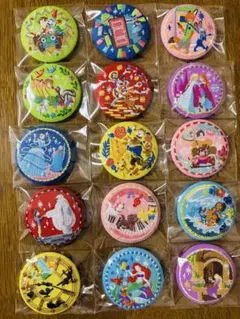 【コンプリート】ディズニー刺繍缶バッジ２　全15種類セット　第二弾